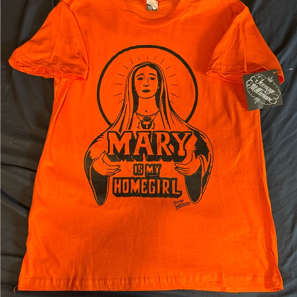 Y2K Vintage Teenage Millionaire ‘Mary is My Homegirl’ Graphic Tee Size XL